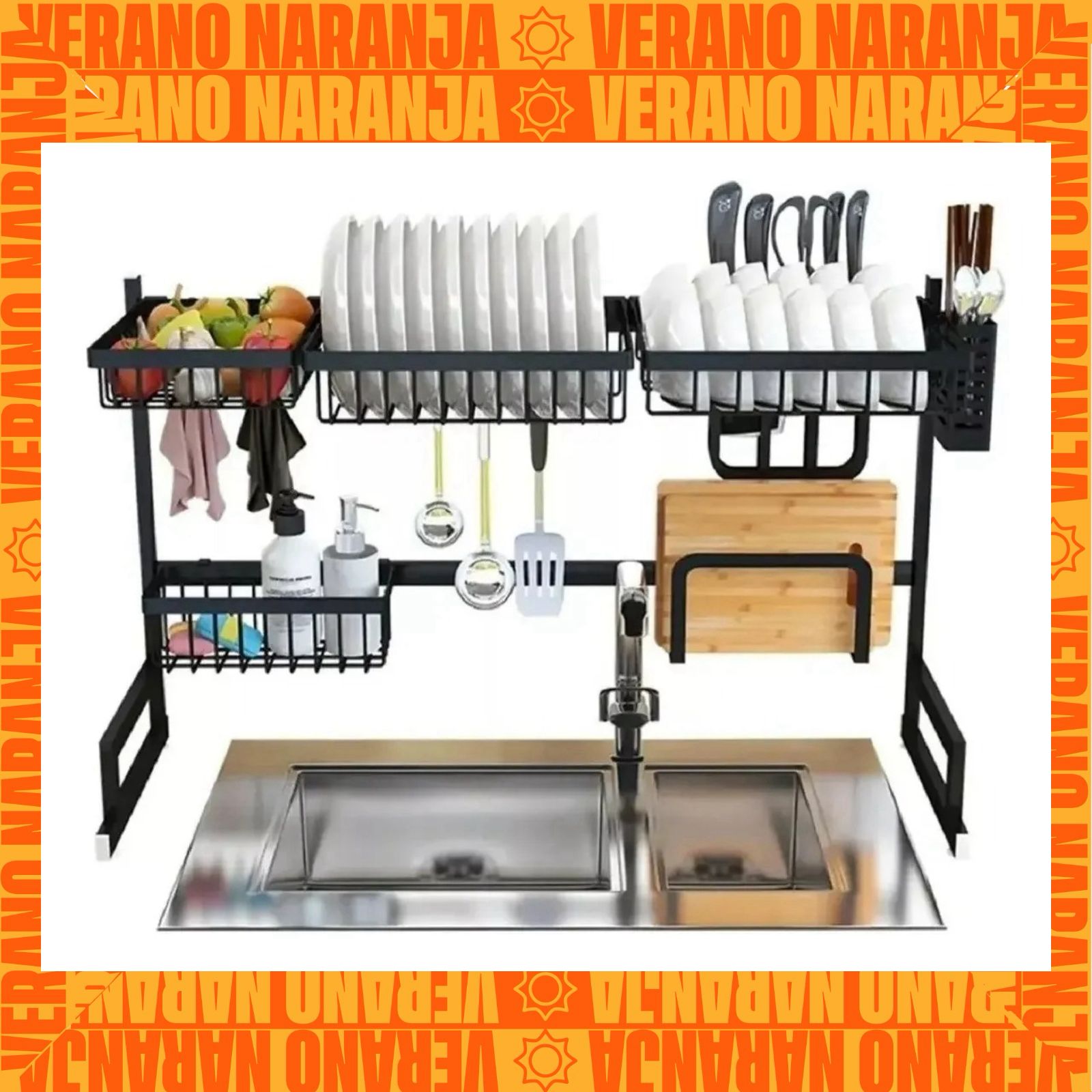 Rack Escurridor Seca Plato 85cm